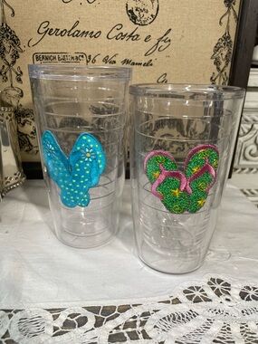 Tervis Tumbler flip flops insulated cups set 20 oz